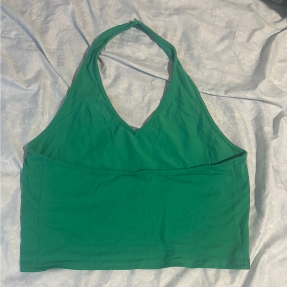 Green Halter Neck Women's Top - Picture 6 of 7